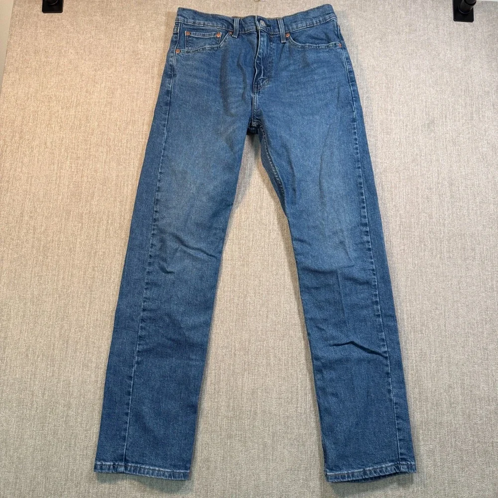 Levi's 505 Jeans Size W32 L32 Mens Straight Leg Reg Fit Medium Wash Blue Denim